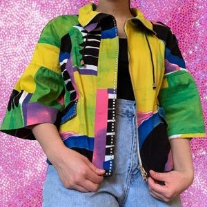 vintage patterned jacket